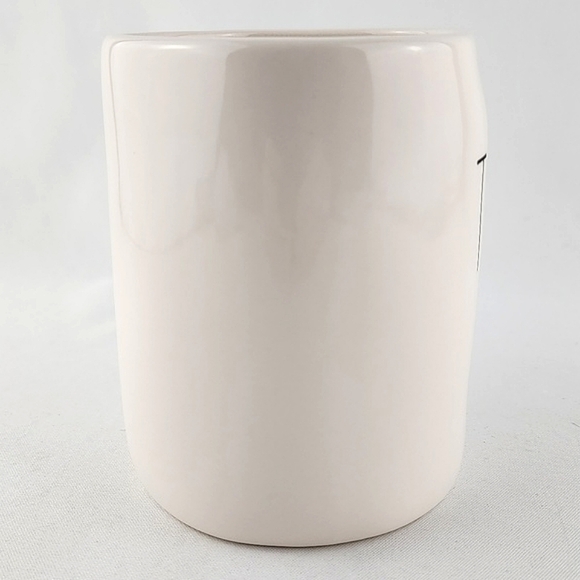 ⭐️2/ $50⭐️  Rae Dunn Artisan White Glossy Mug Black Large Letters TEACHER - Picture 4 of 9